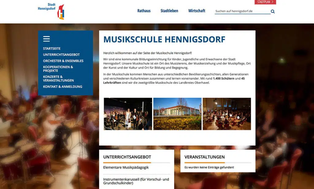 Unterseite der Musikschule