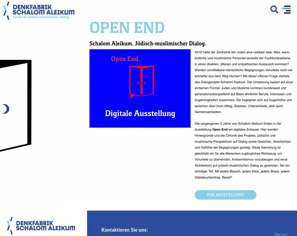 Digitale Ausstellung "Open End"